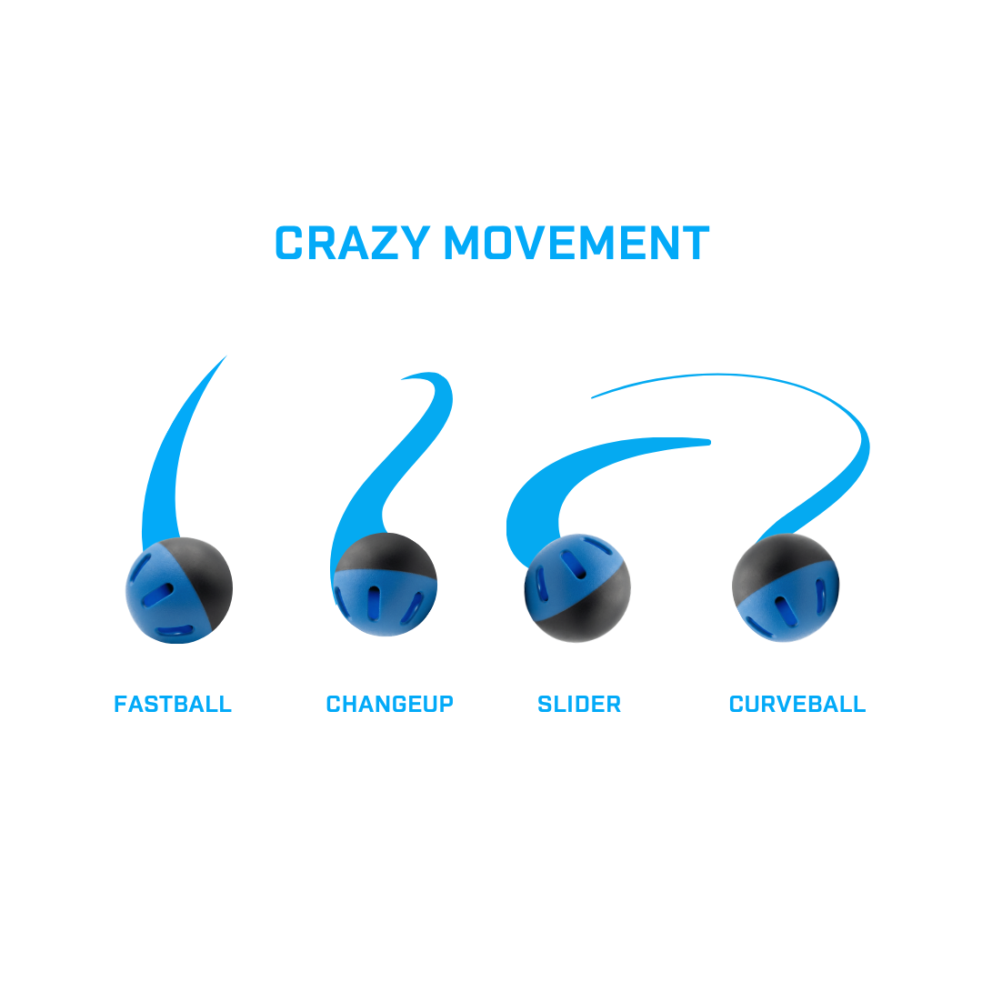 Crazy Movement & Super Durable Wiffle Balls
