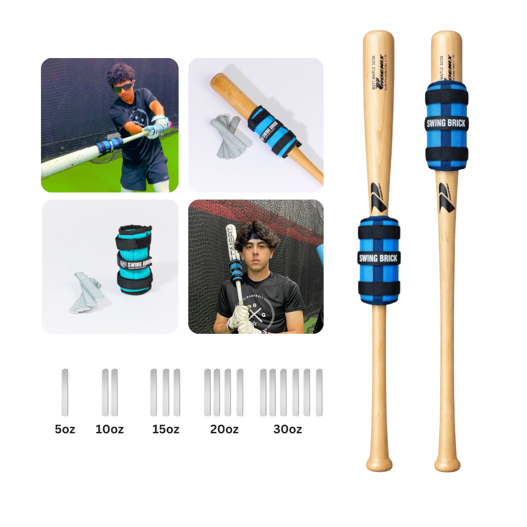 Swing Brick - The Adjustable Baseball Bat Weight Swing Trainer. 5-30 Oz.